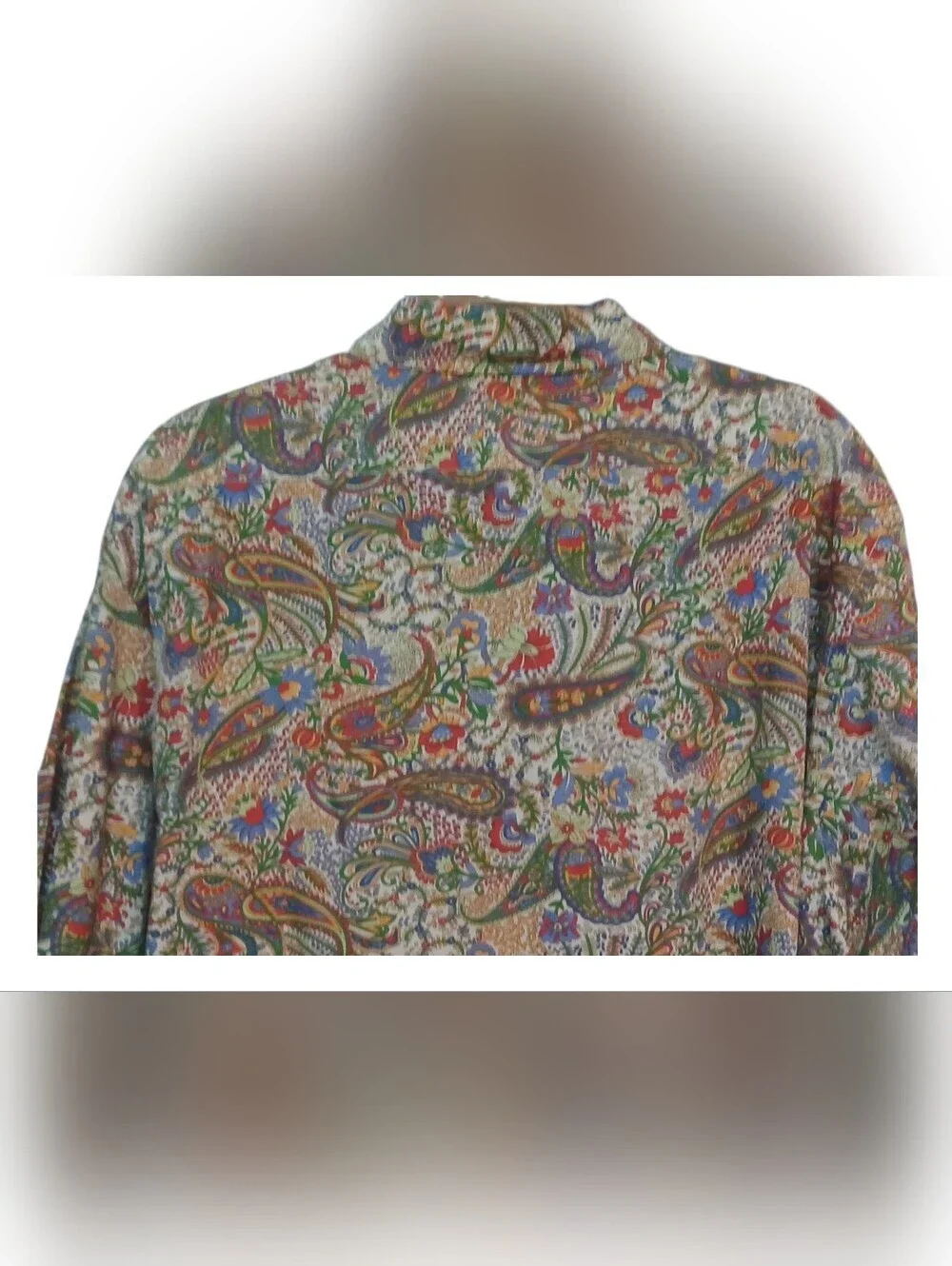 Cremieux - NWOT, Premium Denim, Paisley Long Sleeve Shirt, XXL, 100% Cotton